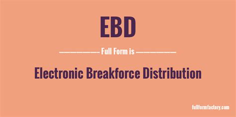 ebd full form.